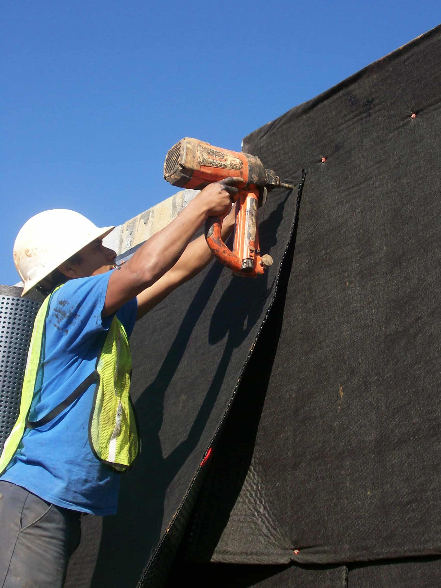 drain board installation Moisture Loc