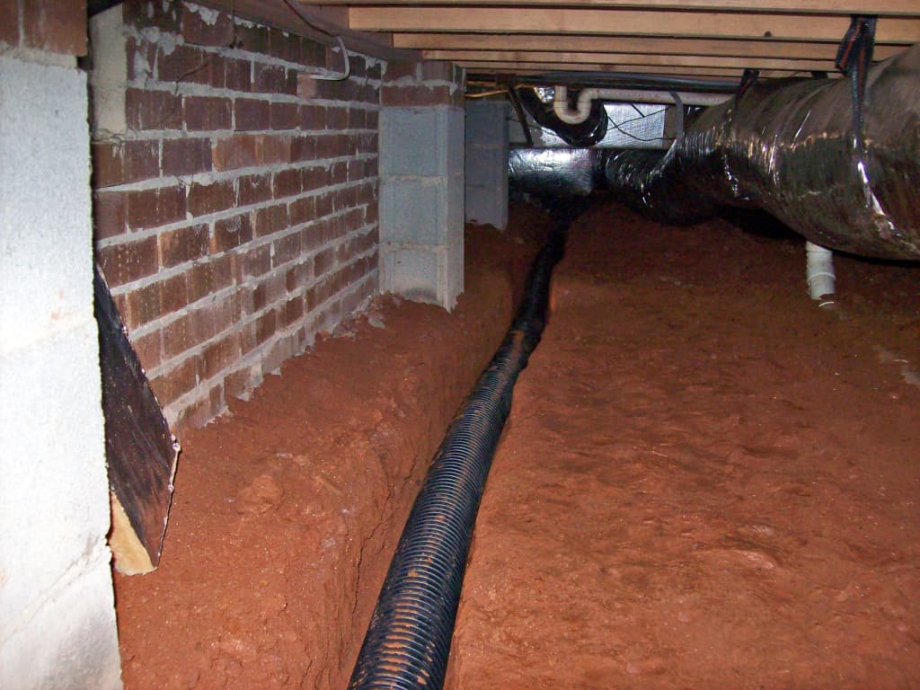 Crawl Space Drain System Get Water Out And Keep It Out