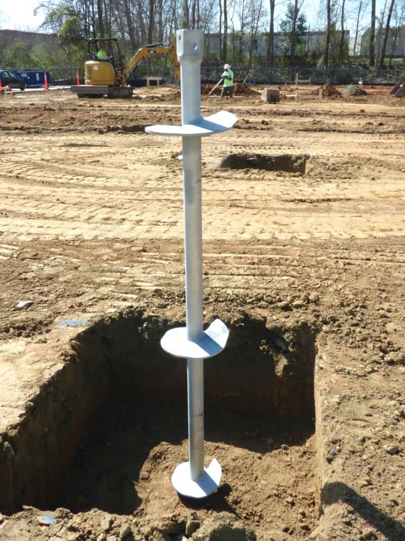 Helical Piers For A New Construction