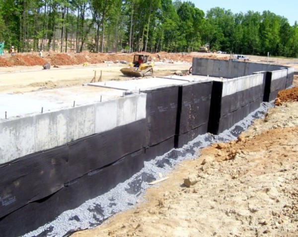 residential construction basement waterproofing