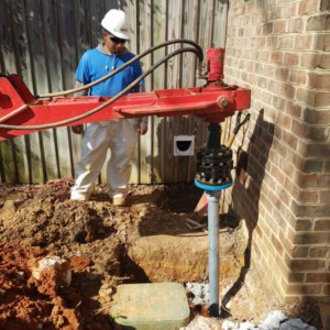 20170214_125902 Helical Pier Installation - see it in action