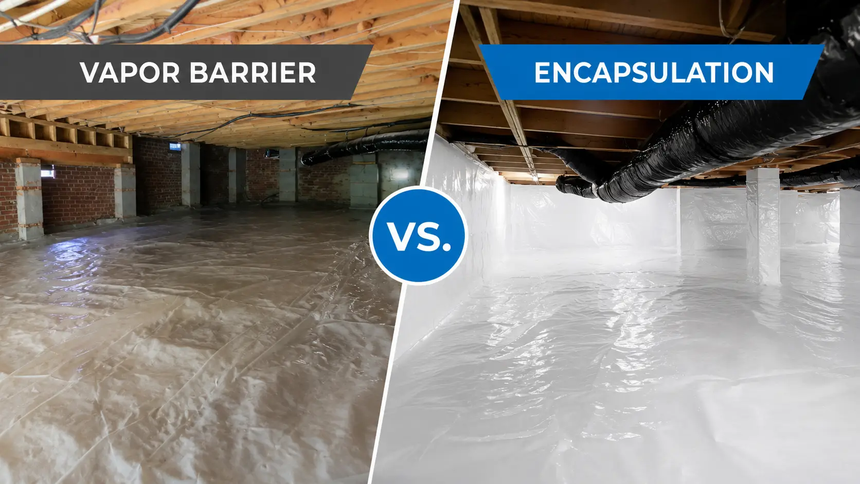 vapor barrier vs. encapsulation