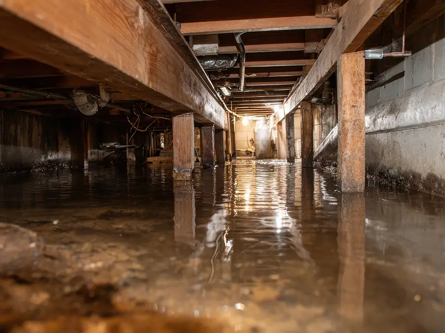 Standing Water in Crawl Space