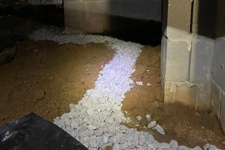 Crawl Space French Drain System