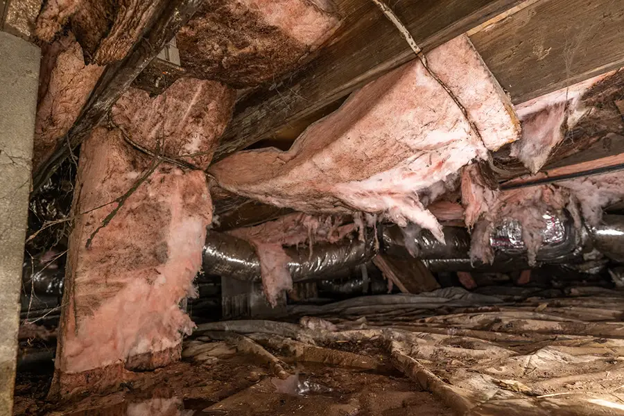 Sagging Crawlspace Insulation