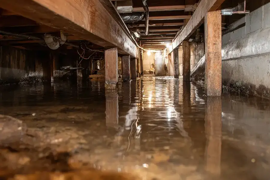 Standing Water in Crawl Space